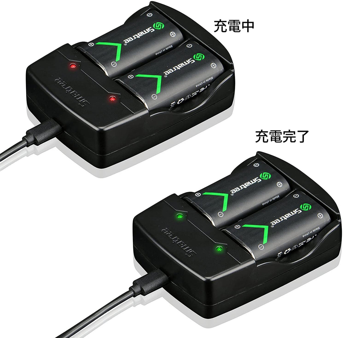 Xbox Series X/S充電バッテリー (2個セット) 急速充電器付き シリーズx 